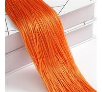 Odot Rideau de Fil pour Porte Fenêtre 2 Pièces Simple, Rideaux en Corde Franges Rideaux, Rideau Anti Mouches Cloison de Séparation pour Décoration Maison Café Restaurant (Orange,100x200cm)