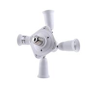 OEBUAFI Adaptateur de Douille E27 5 en 1, Répartiteur D'ampoules Réglable avec 5 Ports à Culot E27 pour Studio Photo à Domicile Afin D'augmenter la luminosité (en 1)