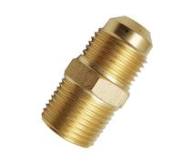 OEBUAFI Adaptateur de Gaz, Mâle Unf 5,8,18 à Raccord en Laiton Npt 3,8 | Construction en Laiton H59, Joint étanche pour Cuisinière à Gaz, Gril, et Conversion de Régulateur, Adaptateur de