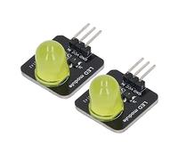OEBUAFI Ampoule à Puce de Module LED de 10mm, 10 Pièces, pour une Large Application, Module D'éclairage LED à Commande Simple pour Tube de Lampe, Joli éclairage (MRB050C Jaune)