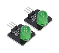 OEBUAFI Ampoule à Puce de Module LED de 10mm, 10 Pièces, pour une Large Application, Module D'éclairage LED à Commande Simple pour Tube de Lampe, Joli éclairage (MRB050B Vert)