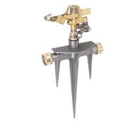 OEBUAFI Arroseur de Jardin Rotatif, Asperseur 360 Degrés, Portée de | Base en Alliage D’aluminium, Buse en Laiton étanche, Angle Réglable