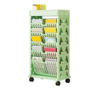 OEBUAFI Bibliothèque de Rangement avec Design D'accès Facile pour Salon | Matériau PP, étagère à Livres Ouverte à 7 Niveaux pour Chambre Bureau, étagère Gain de Place pour Appartement Dortoir