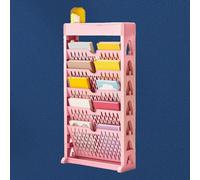 OEBUAFI Bibliothèque de Rangement avec Design D'accès Facile pour Salon | Matériau PP, étagère à Livres Ouverte à 7 Niveaux pour Chambre Bureau, étagère Gain de Place pour Appartement Dortoir