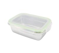 OEBUAFI Boîte à en Acier Inoxydable 304, Conteneurs à Déjeuner Empilables, Anti-fuite, Léger, Facile à Nettoyer avec Ensemble D'ustensiles pour Adultes et Enfants, Préparation des Repas (550 ml)