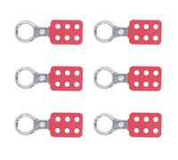 OEBUAFI Cadenas de Consignation en Aluminium avec 6 Trous | Composite en nylon PA, diamètre de mâchoire de 1 pouce, sécurisé pour plusieurs utilisateurs
