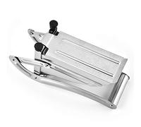 OEBUAFI Carottes en Acier Inoxydable -pommes de Terre -légumes avec Poignée Antidérapante pour Patates Douces Carottes Uniforme Rangement Facile (SILVER)