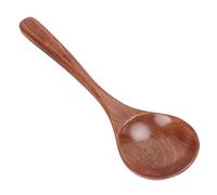 OEBUAFI Cuillère à Soupe en Bois, Cuillère de Cuisine en Bois Fabriquée à la Main, Durable pour Mélanger et Remuer, Adaptée à une Utilisation en Cuisine, en Naturel, 1 unité