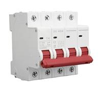 OEBUAFI Disjoncteur CC 4P, Extinction D'Arc et Fonctionnement Sécurisé | Utilisé dans les systèmes navals, tension nominale de 1 000 V, conception compacte, pour les véhicules électriques