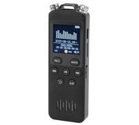 OEBUAFI Enregistreur Vocal Numérique avec écran Couleur 1,44 Pouces, Fonction MP3 pour Réunions, Entretiens, Mini Appareil Portable (32GB)
