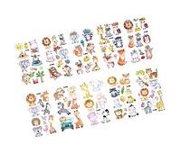 OEBUAFI Ensemble de Faux Tatouages imperméables, 10 Pièces, Autocollants D'animaux Colorés à L'aquarelle pour les 3 Ans et Plus, Sûrs et Faciles pour les Enfants