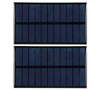 OEBUAFI Ensemble de Modules de Panneaux Solaires à Monter Soi-même, 2 Pièces, Mini Chargeur D'énergie Solaire à Haut Rendement de 1.6W pour Jouets et Lumières Solaires