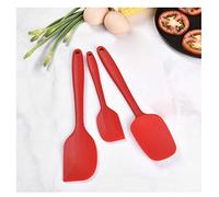 OEBUAFI Ensemble de Spatules en Silicone de qualité Alimentaire, 3 Pièces, Ustensiles de Cuisine Antiadhésifs Résistants à la Chaleur pour la Cuisine et la Pâtisserie (rouge)