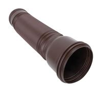 OEBUAFI Extension de Bec Verseur de Gouttière, Rallonge de Drainage Extensible en PE Flexible avec Conception de Bloc D'éclaboussures pour Tuyau Rond de Villa Extérieure (Brown)