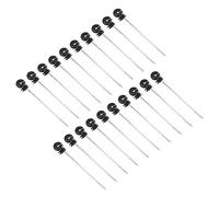 OEBUAFI Isolateurs de Clôture électrique, 100 Pièces, Isolant à Vis pour Poteau en Bois avec Tige Métallique étendue pour Connexion de Fil Longue Distance