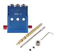 OEBUAFI Kit de Perçage de Trous de Poche en Aluminium, Guide de Travail du Bois Polyvalent pour Joints D'angle et D'angle, Facile à Utiliser pour L'assemblage de Meubles et la Fixation de Cadres
