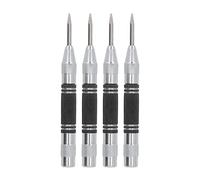 OEBUAFI Kit de Poinçons Centraux en Acier Rapide, 4 Pièces, Outil Automatique de 5 Pouces pour L'entretien des Machines et les Projets Extérieurs (noir blanc)