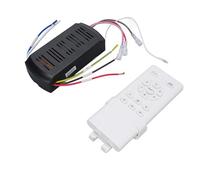 OEBUAFI Kit de Remplacement de Télécommande de Ventilateur de Plafond Universel 3-en-1, Contrôle sans Fil 6 Vitesses Minuterie Gradation Lumière avec Récepteur Mural pour Harbor Breeze