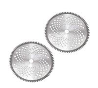 OEBUAFI Lame de -Bordure 10 Pouces 80T, Acier au Manganèse (2 Ensemble) | Remplacement de mangeur de mauvaises herbes de débroussailleuse de 10 pouces, Performance durable de bord tranchant, tête
