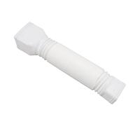 OEBUAFI Lot de 2 Rallonges de Descente Flexibles pour Gouttière, Kit D'extension de Canalisation de Gouttière Télescopique de 20 à 59 Pouces avec Connecteur épais et Durable pour Tuyau (White)