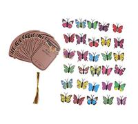OEBUAFI Magnifique Ensemble de Cartes de Saint-Valentin, Mini Cartes Inscriptibles pour Messages Personnalisés, Parfait pour les Fêtes D'enfants, Lot de 30 Unités (A)