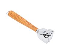 OEBUAFI Maillet Attendrisseur à Viande en Acier Inoxydable, Outil Double | Têtes Texturées et Plates, Construction en Acier Inoxydable, Manche Ergonomique à Grain de Bois, Idéal pour écraser le
