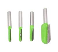 OEBUAFI Mèches de Toupie à Nez Rond, Coffret à Crique Profonde pour la Sculpture sur Bois, Tige en Acier au Tungstène de 8mm, 4 Pièces
