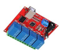 OEBUAFI Module de Relais USB Intelligent à 4 Canaux pour Utilisation sur Ordinateur, Puce ULN2803 Haute Performance, connectivité Fiable, Alimentation 24 V