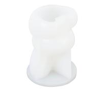 OEBUAFI Moule en Silicone 3D Lapin de Pâques, Moule à Bougie pour DIY Savon et Décoration Maison, Résistant et Réutilisable avec Haute Température