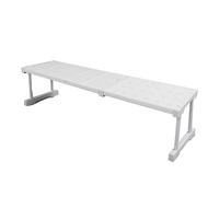 OEBUAFI Organisateur D'étagère de Placard Extensible, étagère à Tension | Construction en Acier au Carbone, capacité de Charge de 55 Kg, Convient aux Armoires, Penderies, éviers, Installation sans