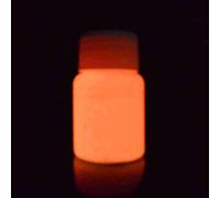 OEBUAFI Peinture Acrylique Fluorescente Qui Brille dans le Noir, Peinture Lumineuse Non Toxique, Parfaite pour l'artisanat et la Décoration de la Maison (Rouge orangé)