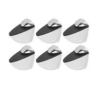 OEBUAFI Pince à Verre en Alliage de Zinc 6 Pièces, Support de Support D'étagère Réglable pour Verre de 3 à 20 Mm D'épaisseur, avec Accessoires D'installation, pour Salle de Bain, Chambre