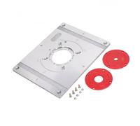 OEBUAFI Plaque D'insertion de Table de Routeur en Aluminium, Compatible avec Machine à Graver pour le Travail du Bois, 1 unité