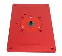 OEBUAFI Plaque D'insertion pour Table de Défonceuse en Aluminium, | Alliage D’aluminium 11,8x7,9 Po, anodisé Anticorrosion, Trous de Montage Multiples