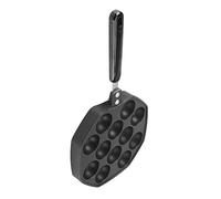 OEBUAFI Poêle à Takoyaki Antiadhésive, Moule à Boules de Poulpe en | Compatible avec Cuisinière à Gaz, Poignée Résistante à la Chaleur, Longueur Totale de 14,2 Pouces pour la Cuisson à la