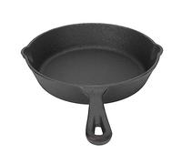 OEBUAFI Poêle en Fonte à Répartition Uniforme de la Chaleur, Mini Poêle Pré-assaisonnée Allant au Four pour la Cuisson au Gril et au Gril (16 cm/oeil)