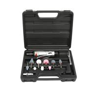 OEBUAFI Ponceuse à Matrice Pneumatique, Conception Durable en Aluminium | Construction métallique, compatible avec les têtes de ponçage, interrupteur à plaque de pression, boîte de rangement des
