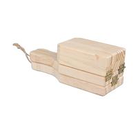 OEBUAFI Presse à Banane Plantain en Bois, Presse Purée 2 en 1 | Construction en Bois Massif, Ensemble 2 en 1 de Presse et Panier, Pour Tostones Frits et Chips de Plantain, Réutilisable
