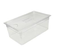 OEBUAFI Récipient Transplastique Transparent pour Mijoteuse, 25l, avec Couvercle, Bac de Stockage des Aliments pour la Cuisine