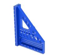 OEBUAFI Règle Triangulaire à Onglet pour le Travail du Bois, Outil de Mesure de Haute Précision pour un Usage Professionnel (BLUE)