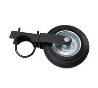 OEBUAFI Roue Pivotante Robuste pour Portail, capacité de 500 Lb pour | Caoutchouc Solide et Acier au Carbone, Revêtement Noir Antirouille, Convient aux Tuyaux Ronds de 1-5,8 à 2 Pouces, pour