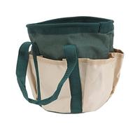 OEBUAFI Sac à Outils de Jardin Rond avec 6 Poches, Fourre-Tout de (Vert | Tissu 600D Résistant aux Déchirures, Peut Contenir des Outils et un Petit Seau, Poignée de Transport Confortable pour une