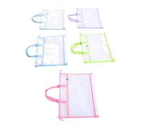 OEBUAFI Sac de Rangement en Maille PVC, Sac de Projet de Broderie, Format | Maille Transparente pour Identifier Vite les Projets, Poches à étages, Zip Anti-poussière, Organisateur de Couture Durable