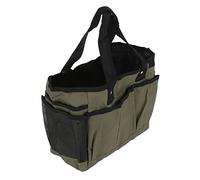 OEBUAFI Sac de Rangement pour Outils de Jardin, 46x25 Cm, Grande capacité | Intérieur Imperméable, Organiseur à 11 Poches, Porte Outil de Taille D’extérieur, Design à Main