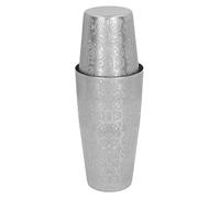 OEBUAFI Shaker à Cocktail Boston Shaker Set en Acier Inoxydable 304 avec Motif gravé Passe au Lave-vaisselle pour Mojito Margarita Whisky Old Fashioned
