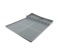 OEBUAFI Spatule en Silicone Résistant à la Chaleur, Antidérapant avec 8 Fentes pour égouttoir, pour Plan de Travail de Cuisine et Rangement D'outils de Grill