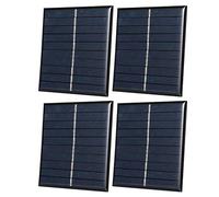 OEBUAFI Système de Panneaux Solaires 0,8 W, 4 Pièces, pour Projets de Bricolage et Jouets en Plein Air, Conception Résistante aux Intempéries, 5 V, Idéal pour un Usage Domestique