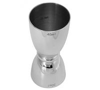 OEBUAFI Tasse à Mesurer le Vin à Double Tête en Acier Inoxydable, Tasse à Mesurer le Cocktail avec Conception Double Face pour Bar, Fête à Domicile (Miroir lumineux en forme de U)