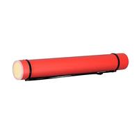 OEBUAFI Tube à Affiches, Tube à Documents étanche et Extensible pour Le Stockage, Conception Antichoc avec Couvercle Rotatif, Idéal pour Les œuvres d'art, Les Plans et Les Cartes (Rouge)