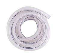 OEBUAFI Tuyau tressé Transparent en PVC, 8mm ID 12mm OD pour L'irrigation | Tube en PVC Flexible renforcé, Résistant aux UV, Résistant aux Torsions, Distribution D'eau Basse Pression de de Longueur